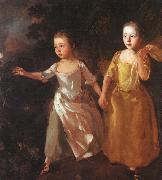 Thomas Gainsborough The Painter's Daughters Chasing a Butterfly China oil painting reproduction
